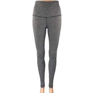 Lululemon Women's Black Mid Rise Yoga Workout Athletic Leggings Pants Size 4